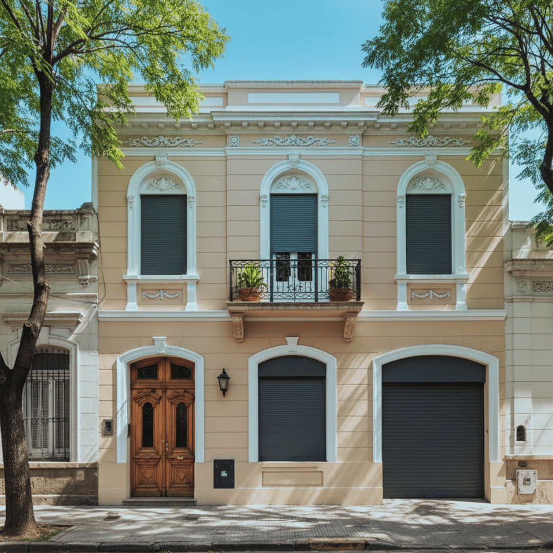 Cortinas metálicas en barrio Cordon